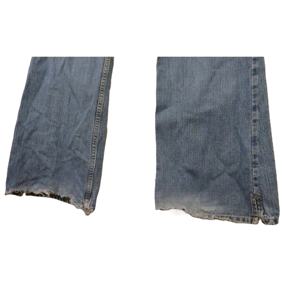 Vintage Lucky Brand Gene Montesano Jet Setter Flare Blue Jeans Size 12/ 31 Long - Picture 10 of 10